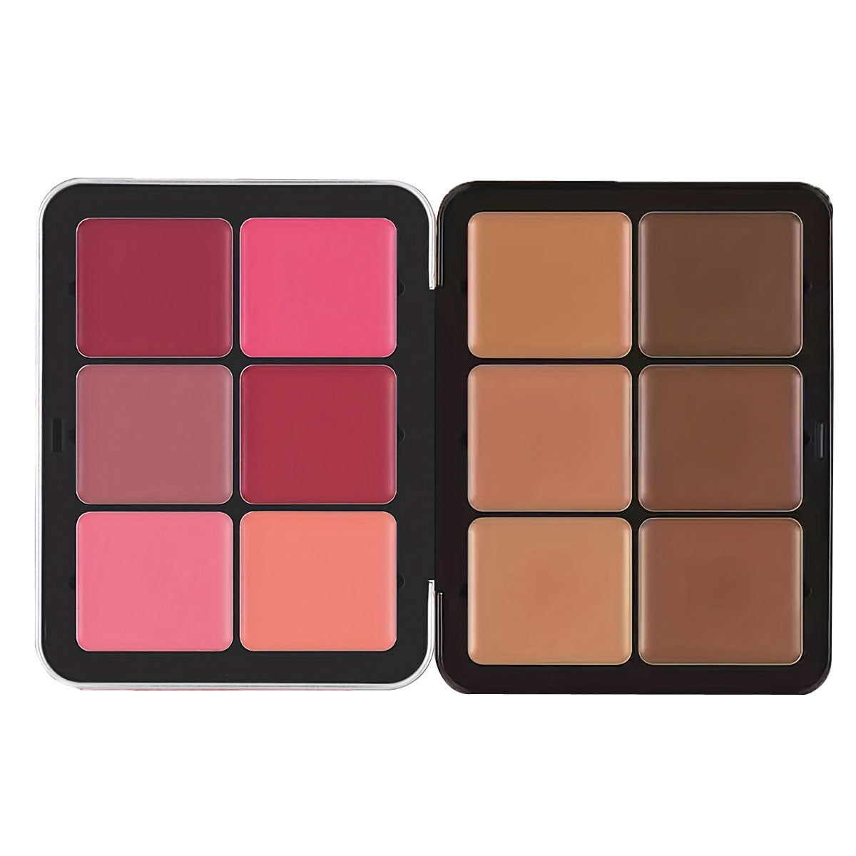 12-Color Matte & Highlight Blush Palette