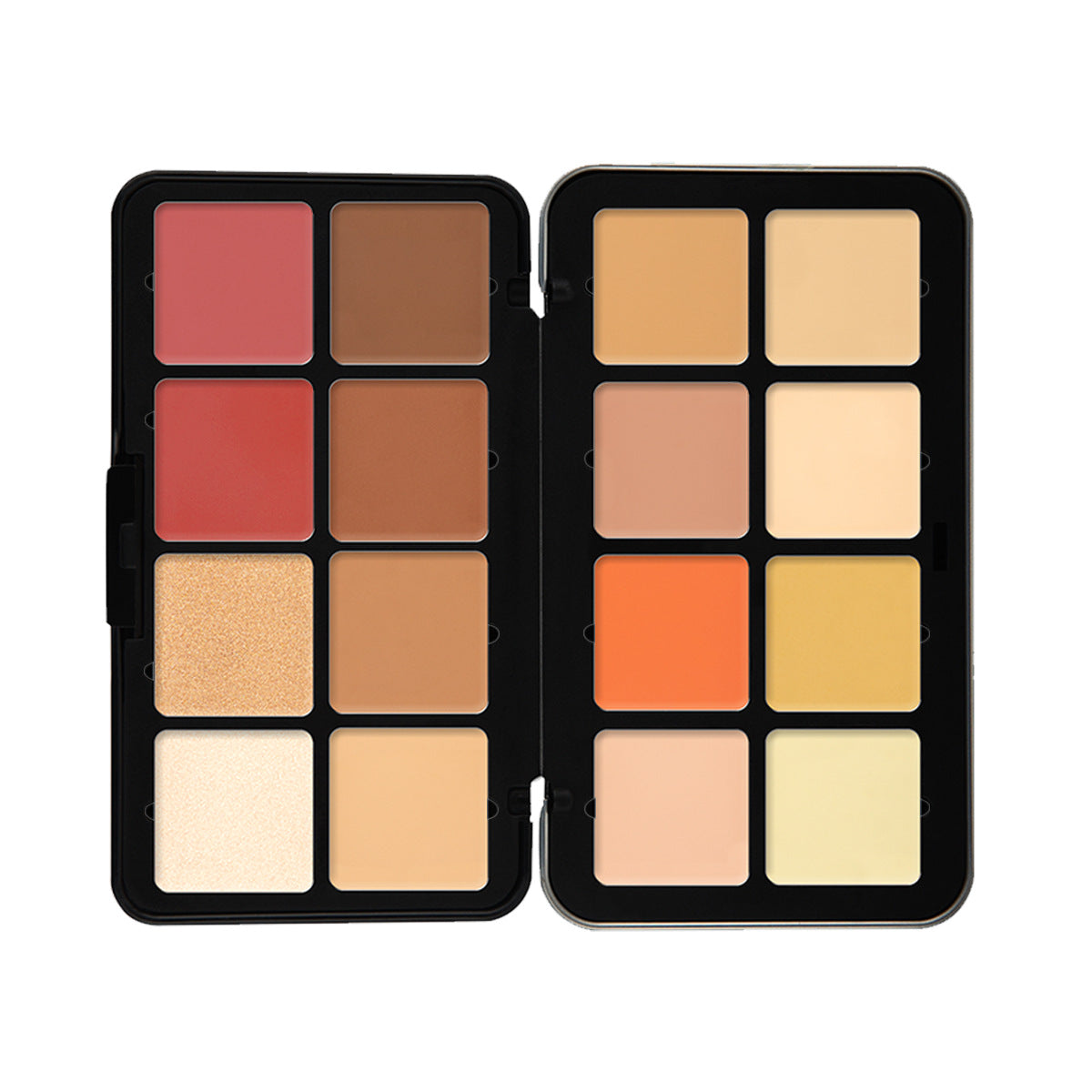 12-Color Matte & Highlight Blush Palette