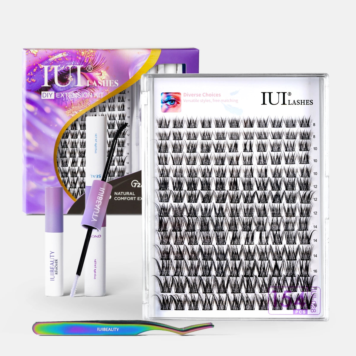 IUIBEAUTY® IUI® CLUSTER LASHES STARTER KIT