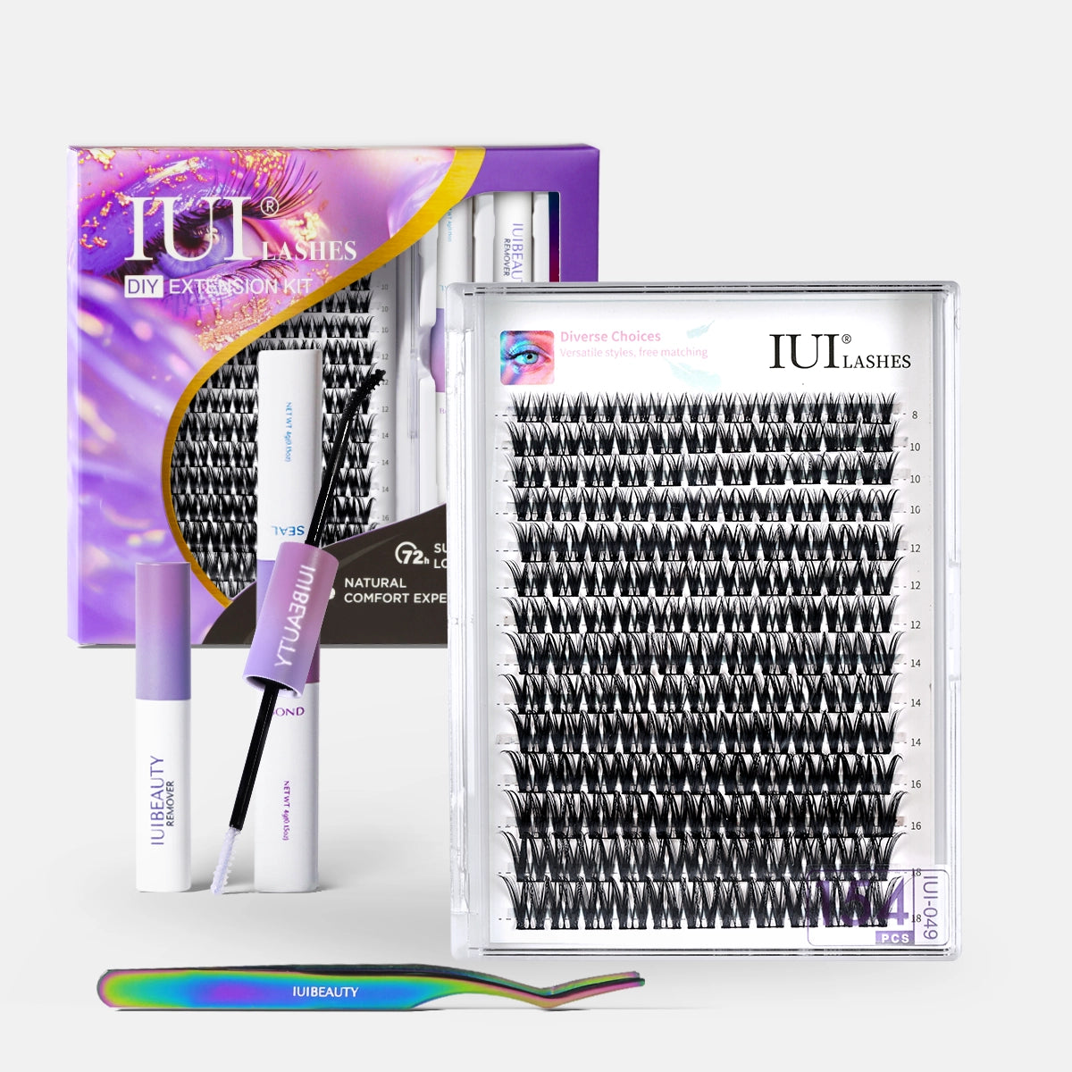 IUIBEAUTY® IUI® CLUSTER LASHES STARTER KIT