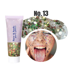 Glitter Gel Mermaid Scales Face & Body Lip Glitter Eyeshadow Holographic Shimmer for Stage Makeup