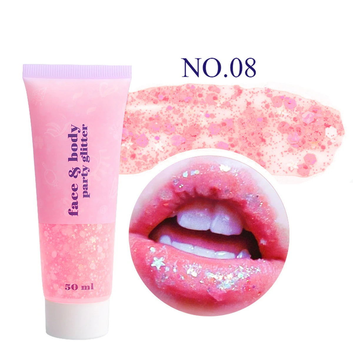 Glitter Gel Mermaid Scales Face & Body Lip Glitter Eyeshadow Holographic Shimmer for Stage Makeup