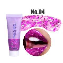 Glitter Gel Mermaid Scales Face & Body Lip Glitter Eyeshadow Holographic Shimmer for Stage Makeup