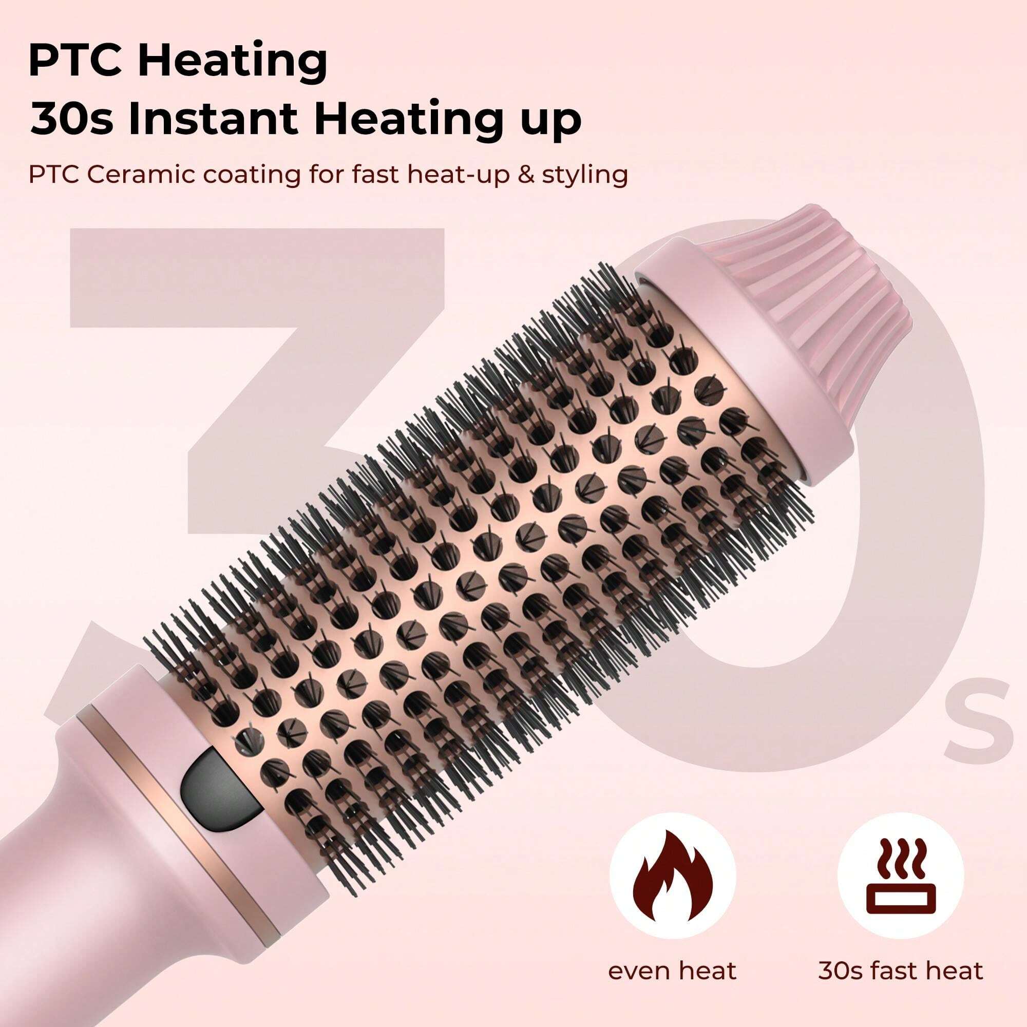 3-in-1 Negative Ion Thermal Brush No.115