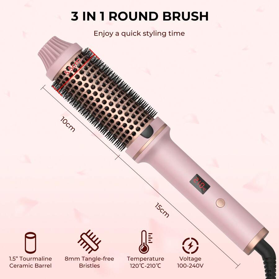 3-in-1 Negative Ion Thermal Brush No.115