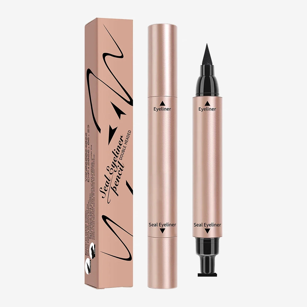 Double-headed Triangular Eyeliner Color Stamp Eyeliner Liquid Pen