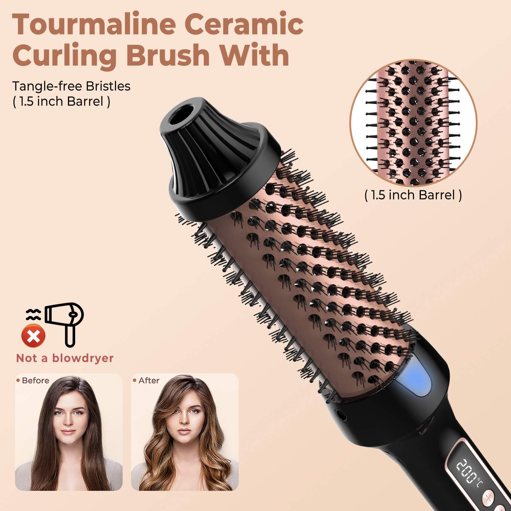 3-in-1 Negative Ion Thermal Brush(Buy 1 get Free Silk Bonnet)