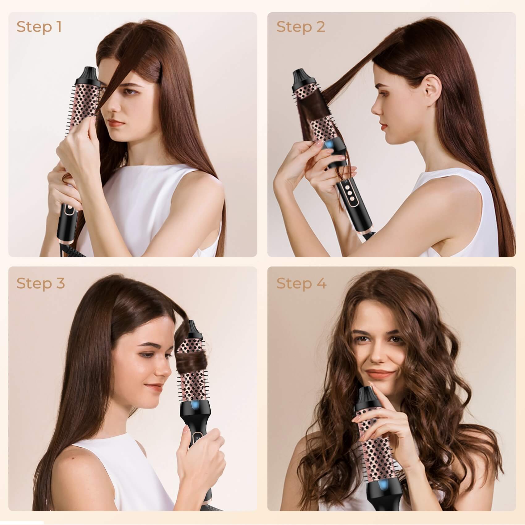 3-in-1 Negative Ion Thermal Brush(Buy 1 get Free Silk Bonnet)