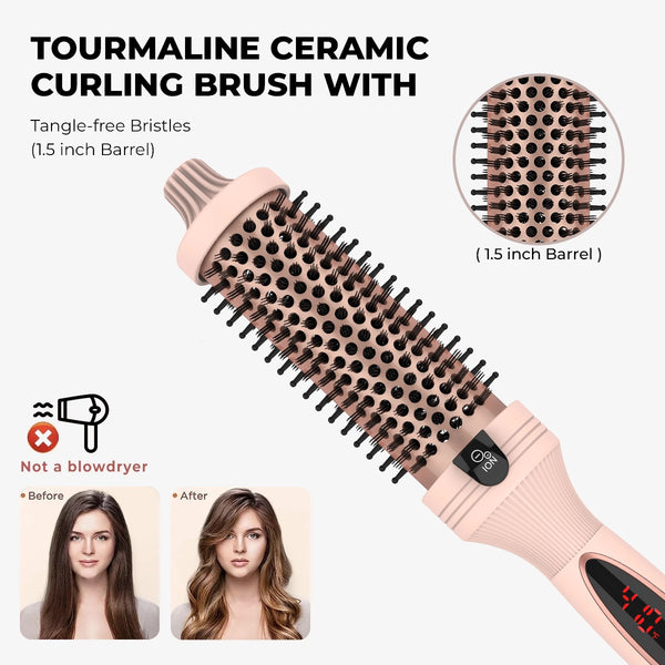 3-in-1 Negative Ion Two PTC Heaters Thermal Brush