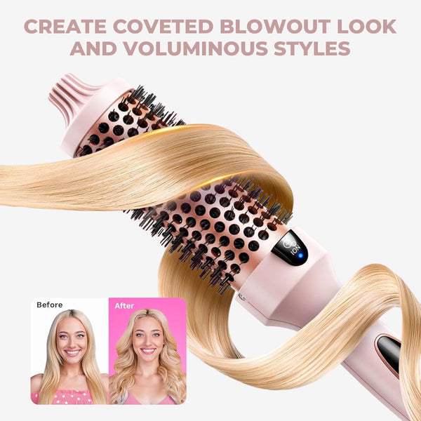 3-in-1 Pro Negative Ion Two PTC Heaters Thermal Brush