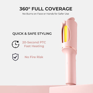 Smart Auto-Sensing Curling Iron with Ionic & Keratin Care