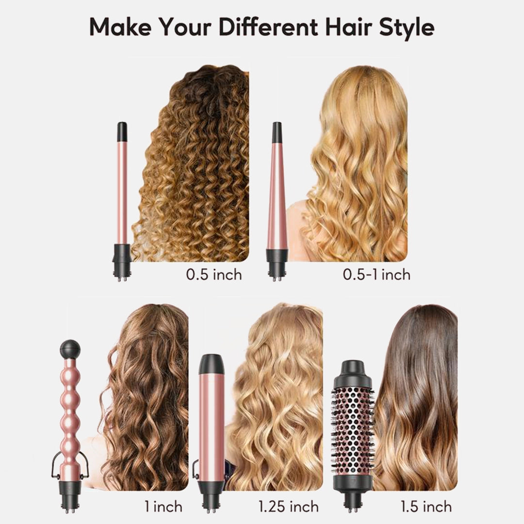 5-in-1 Pro Multi-Style Curling Set