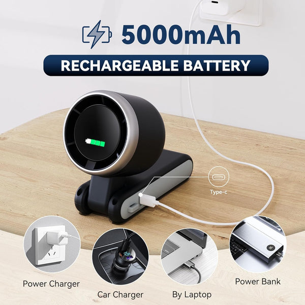 3-in-1 Portable Foldable Handheld Turbo Fan