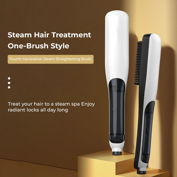 3-in-1 Pro Steam Straightening Brush