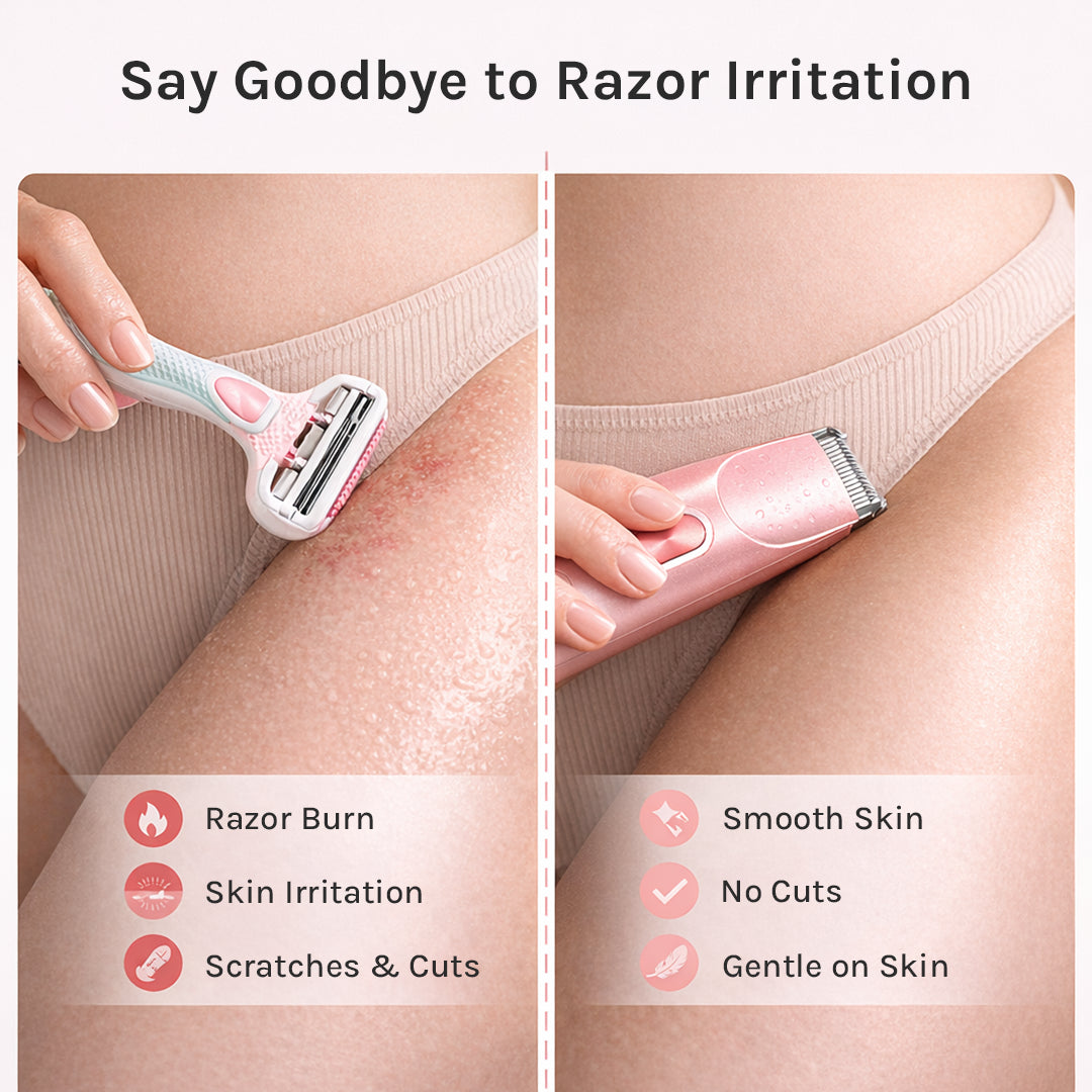 2-in-1 Painless Bikini Hair Trimmer
