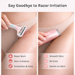 2-in-1 Painless Bikini Hair Trimmer