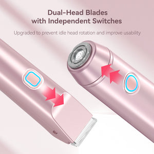 2-in-1 PRO Dual-Head Painless Hair Trimmer