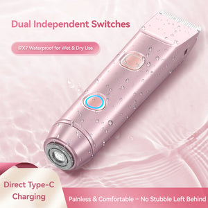 2-in-1 PRO Dual-Head Painless Hair Trimmer