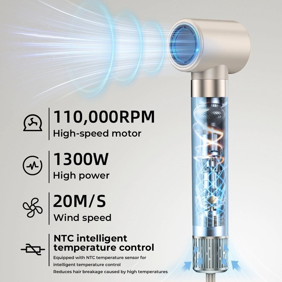 8-in-1 Professional Hot Air Hair Styler & Blow Dryer Brush