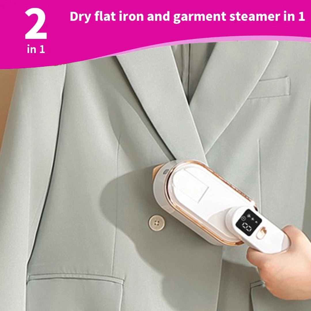 2-in-1 Steamer & Iron – Portable, Fast Heat-Up, Travel Size