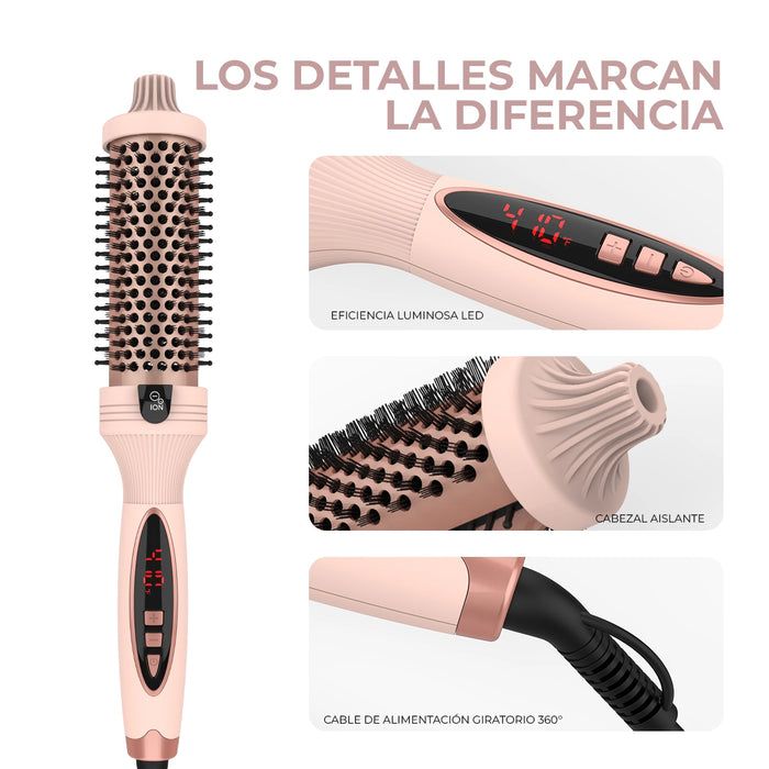 Cepillo Térmico 3 en 1 Pro | Iones Negativos y Doble Calentador PTC