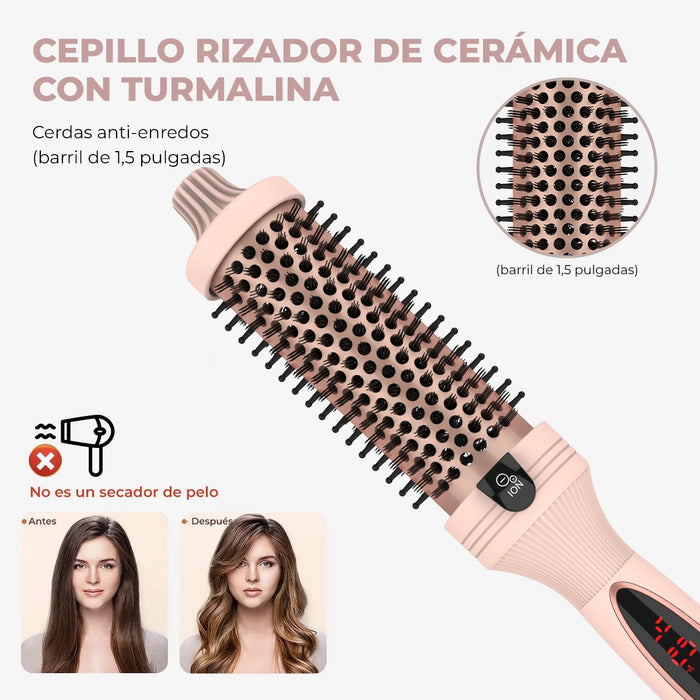 Cepillo Térmico 3 en 1 Pro | Iones Negativos y Doble Calentador PTC