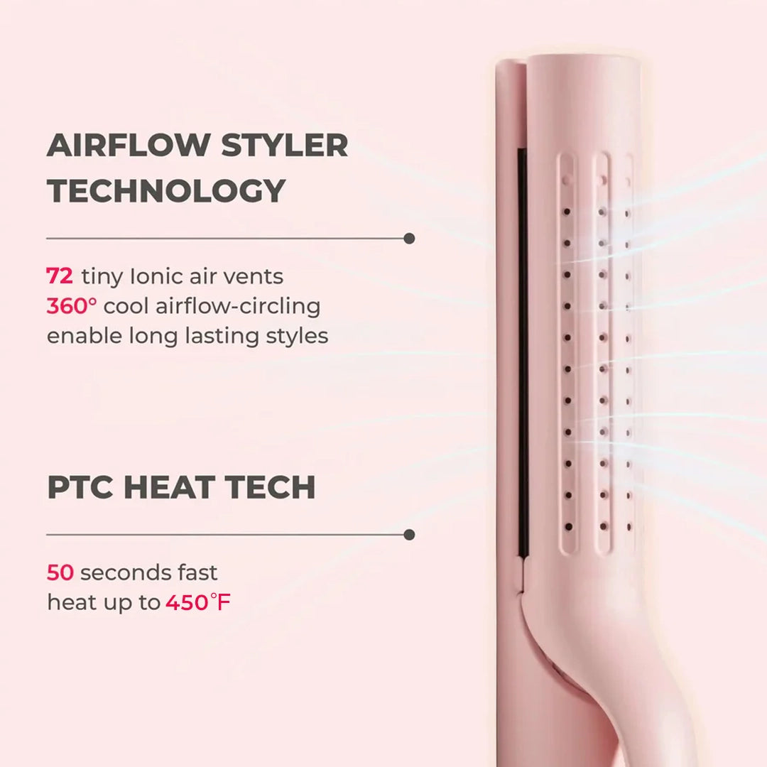 2-in-1 Cool Curl Airflow Styler & Straightener