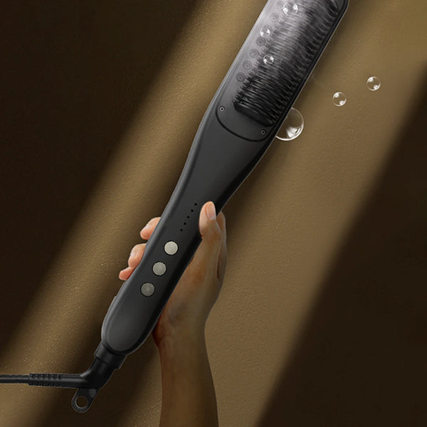 3-in-1 Pro Steam Straightening Brush