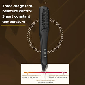 3-in-1 Pro Steam Straightening Brush