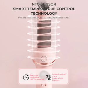 Smart Auto-Sensing Curling Iron with Ionic & Keratin Care