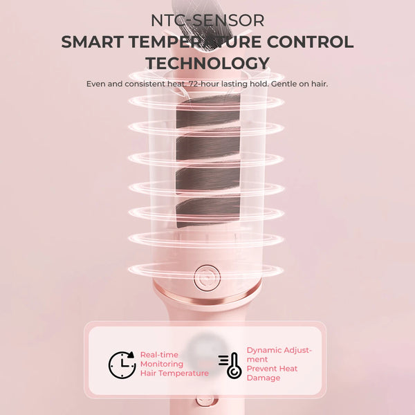 Smart Auto-Sensing Curling Iron with Ionic & Keratin Care