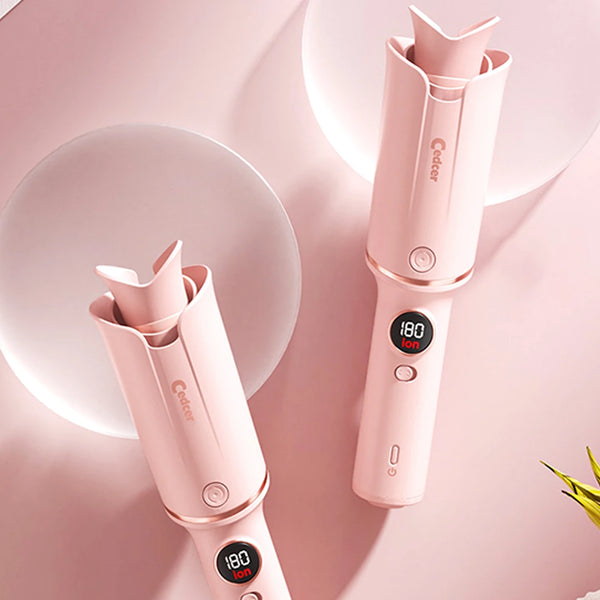 Smart Auto-Sensing Curling Iron with Ionic & Keratin Care