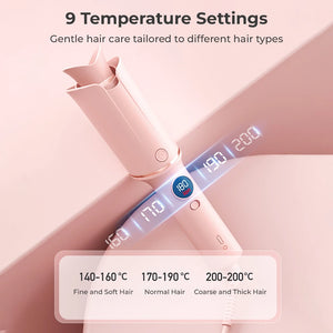 Smart Auto-Sensing Curling Iron with Ionic & Keratin Care