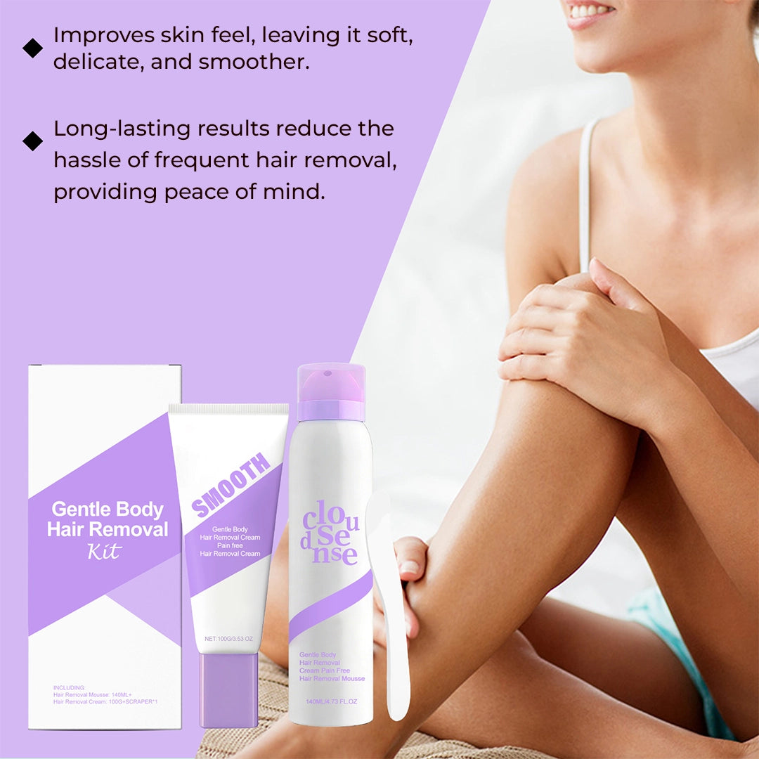 Bikini Hair Removal Cream & Mousse Set – Pain-Free, Gentle & Fast for Sensitive Skin
