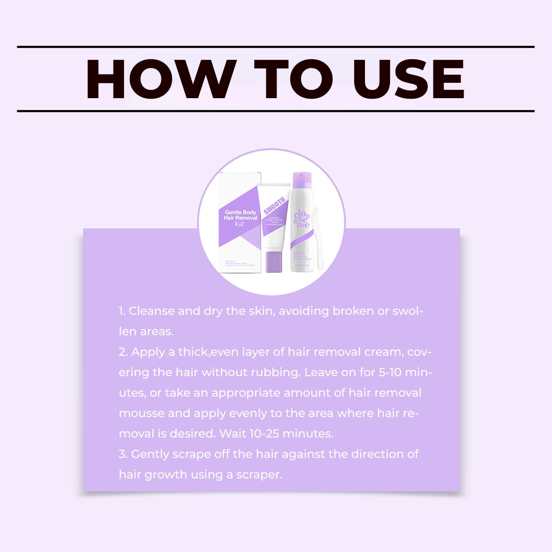 Bikini Hair Removal Cream & Mousse Set – Pain-Free, Gentle & Fast for Sensitive Skin