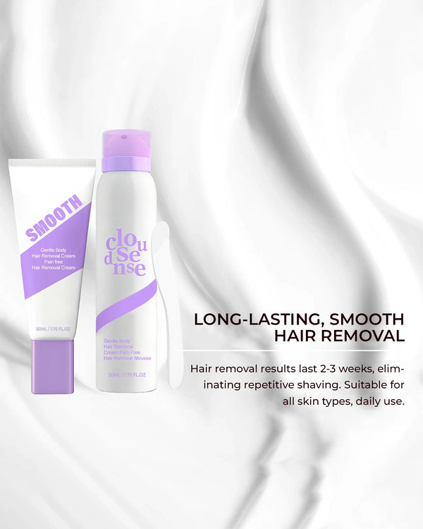 Bikini Hair Removal Cream & Mousse Set – Pain-Free, Gentle & Fast for Sensitive Skin