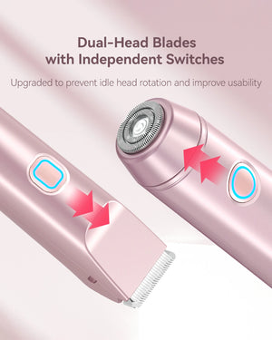 2-in-1 PRO Dual-Head Painless Hair Trimmer