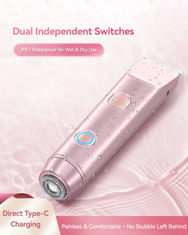 2-in-1 PRO Dual-Head Painless Hair Trimmer