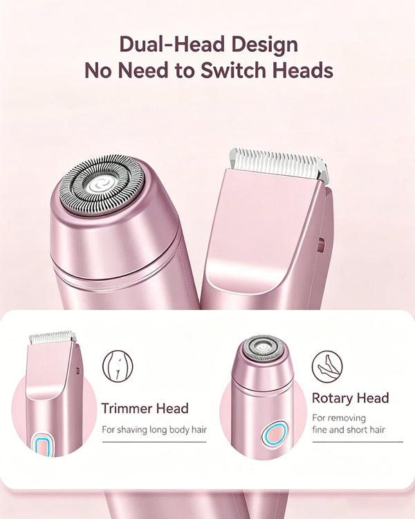2-in-1 PRO Dual-Head Painless Hair Trimmer