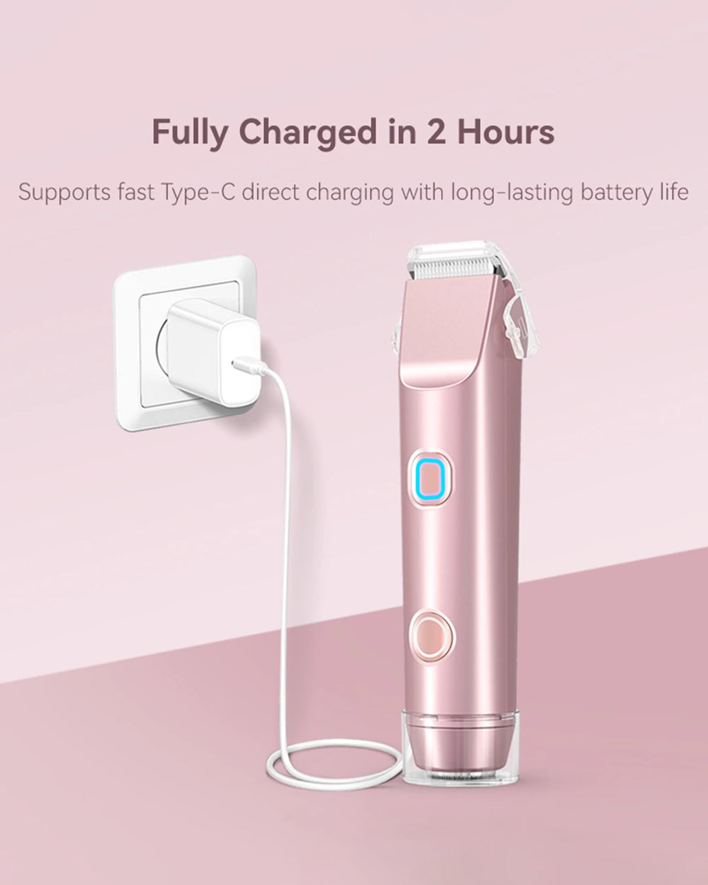 2-in-1 PRO Dual-Head Painless Hair Trimmer