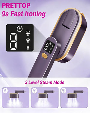 2-in-1 Steamer & Iron – Portable, Fast Heat-Up, Travel Size