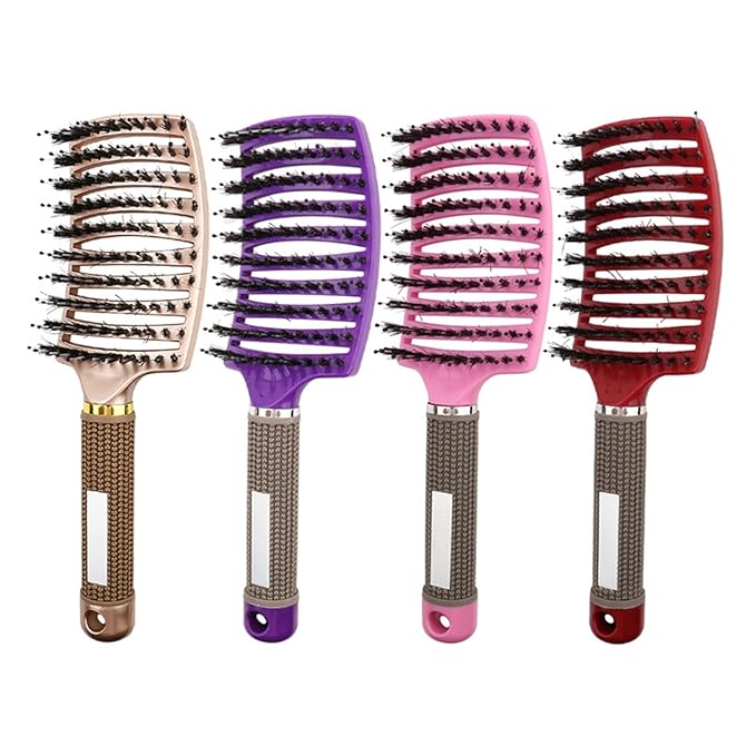 SURURA Haircombforwomen Conditioner Brush Scalp Massage Comb Bristle Nylon Comb Ladies Wet Curling Comb Salon Styling Tools