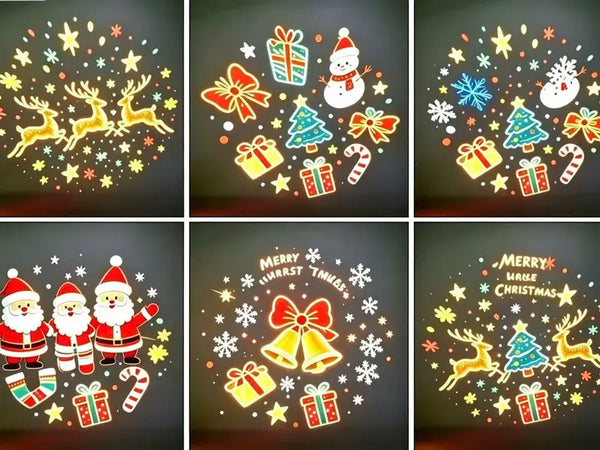 USB Christmas Projector Night Light Holiday Room Decor