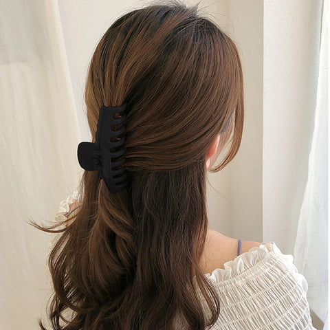 Chic Matte Hair Claw Clips for Effortless Hairstyles-4PCS