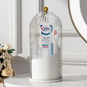 360° Rotating Makeup & Toothbrush Organizer with Cover