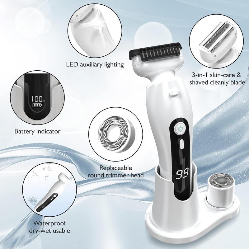 White Electric Shaver for Women