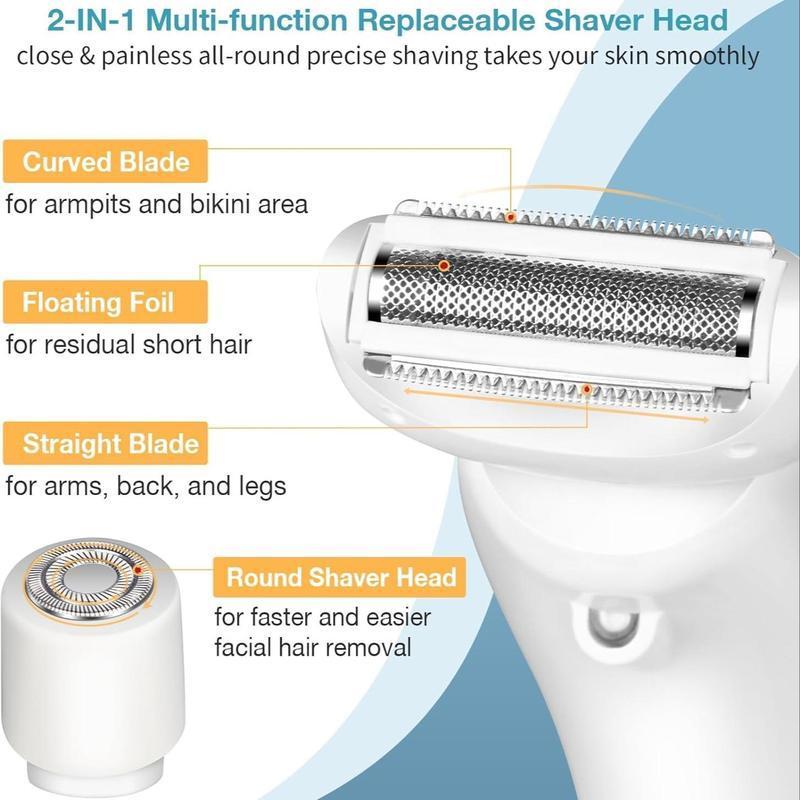 White Electric Shaver for Women