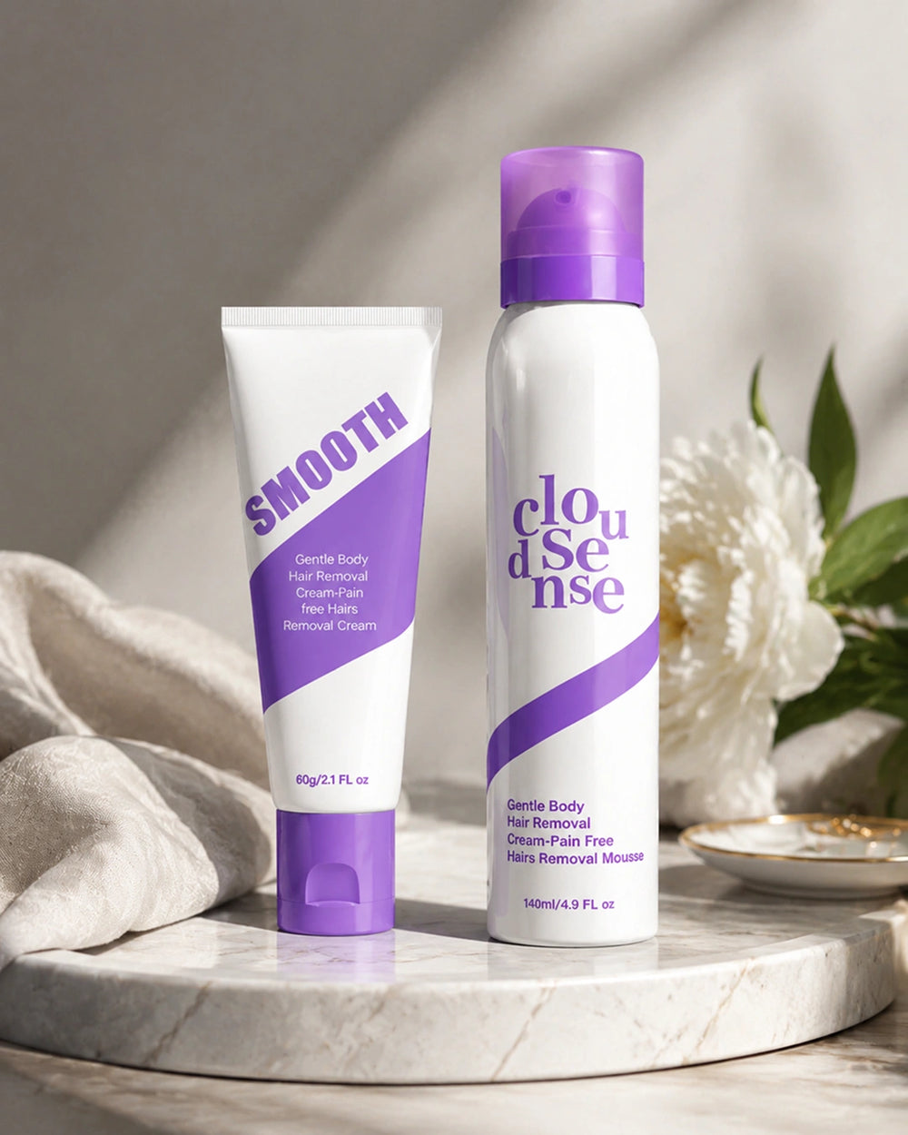 Bikini Hair Removal Cream & Mousse Set – Pain-Free, Gentle & Fast for Sensitive Skin