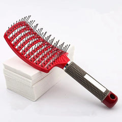 SURURA Haircombforwomen Conditioner Brush Scalp Massage Comb Bristle Nylon Comb Ladies Wet Curling Comb Salon Styling Tools